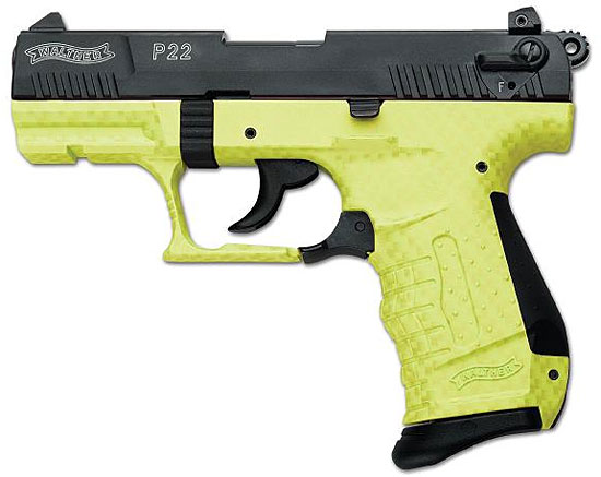 Lime Green Walther P22 Carbon Fiber