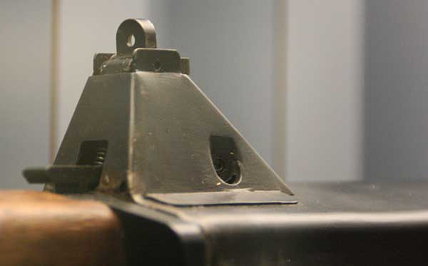 rear sight on a Winchester Salvo rifle