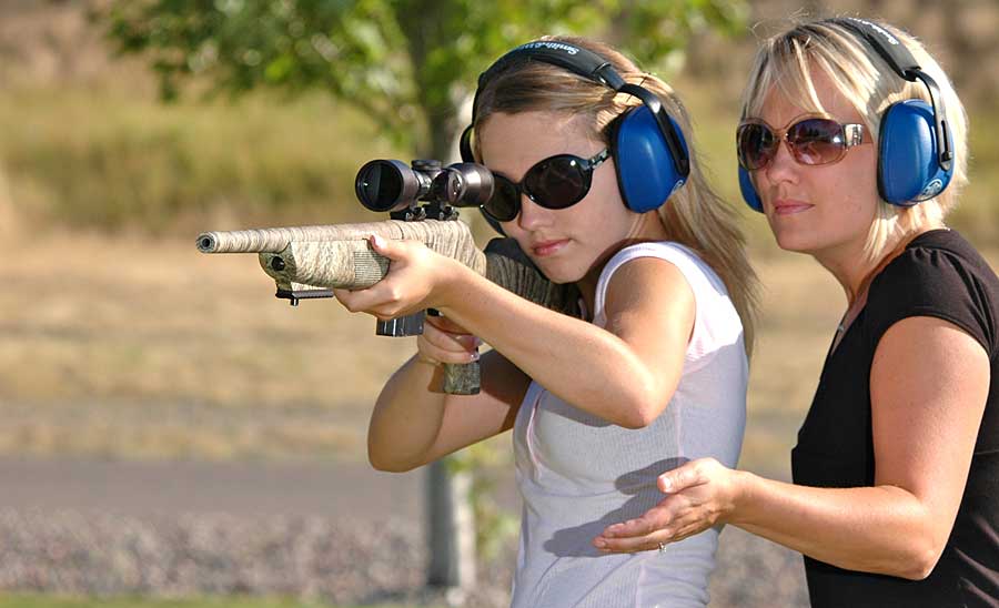 female teen rifle
