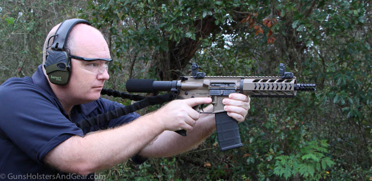 shooting the DB15 pistol