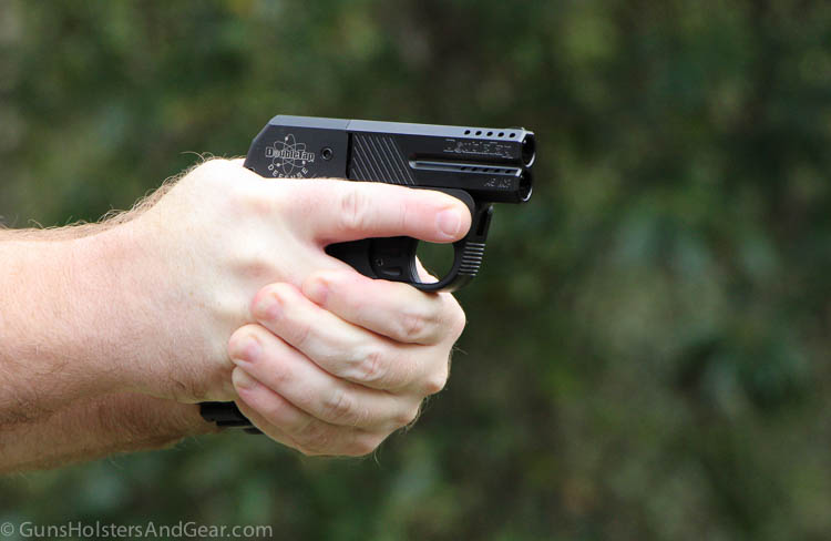 shooting the Double Tap handgun