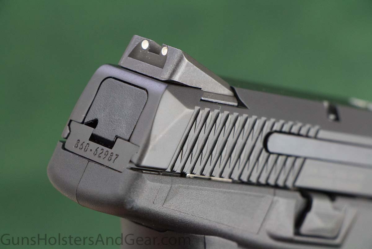 Sights on the Ruger 9mm Pistol