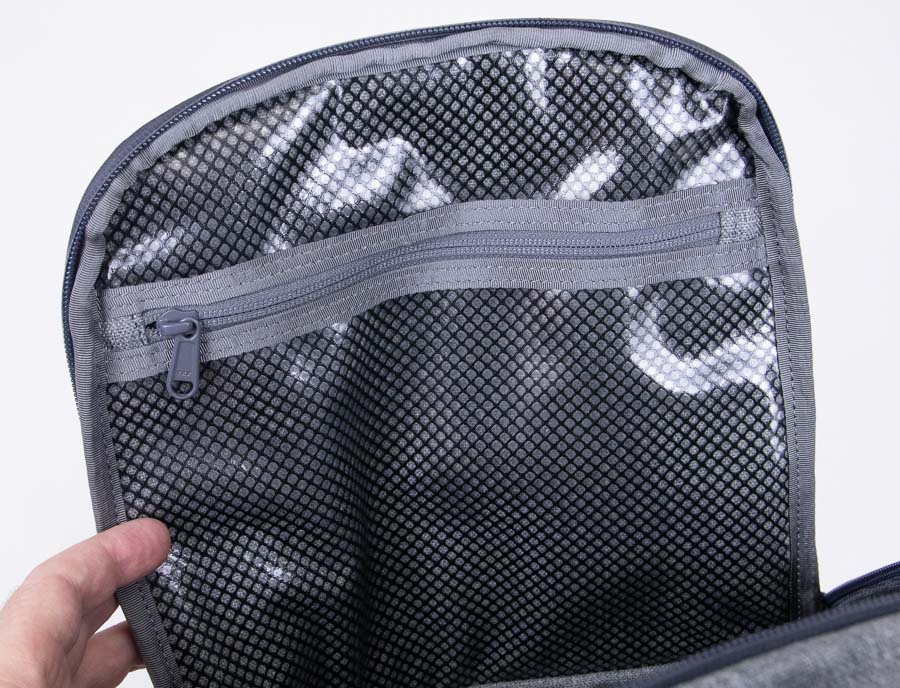 Clear Water Resistant Compartment on ESS Rifle Backpack