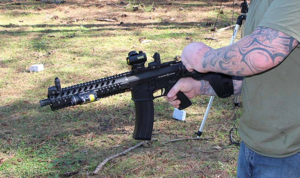 Shooting the Plinker Arms Pistol using an Arm Brace