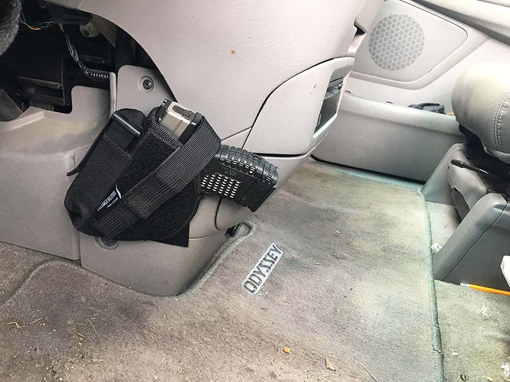 universal car holster mounted