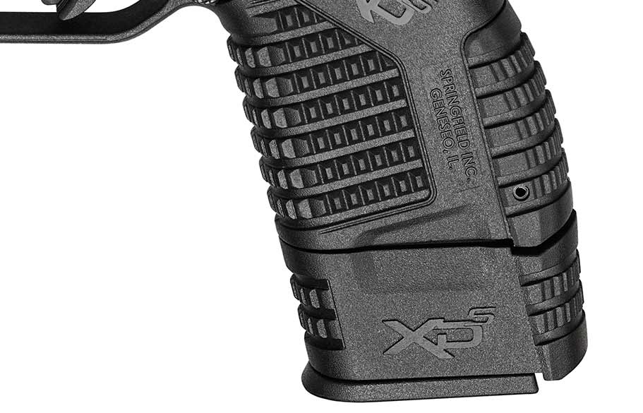 close up of xds magazine extension