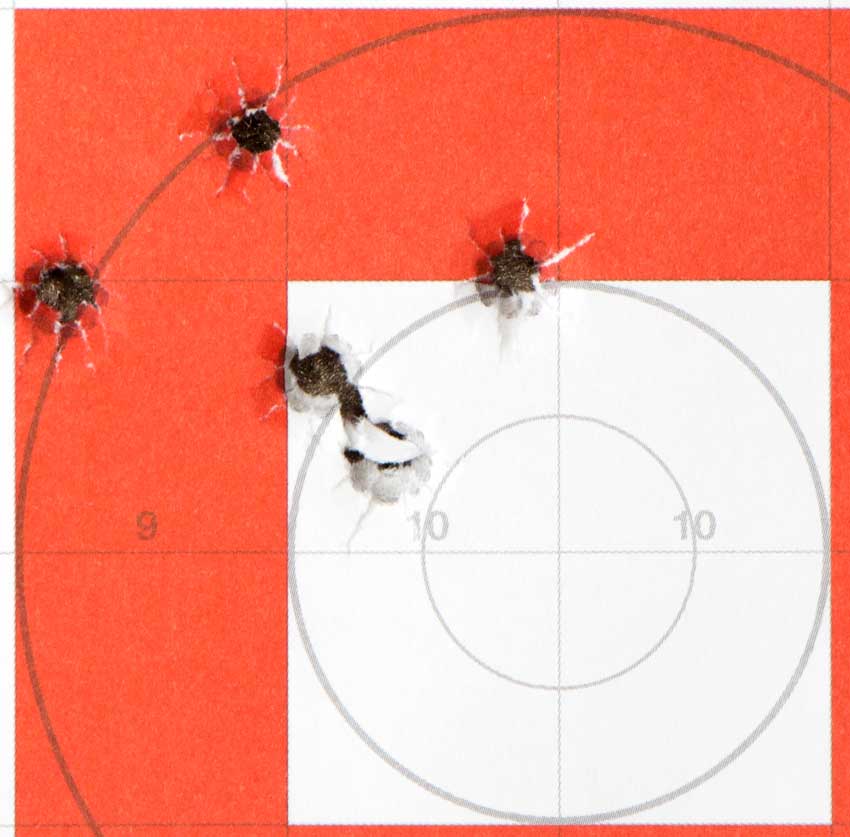 accuracy testing the Bodyguard 380 at the range